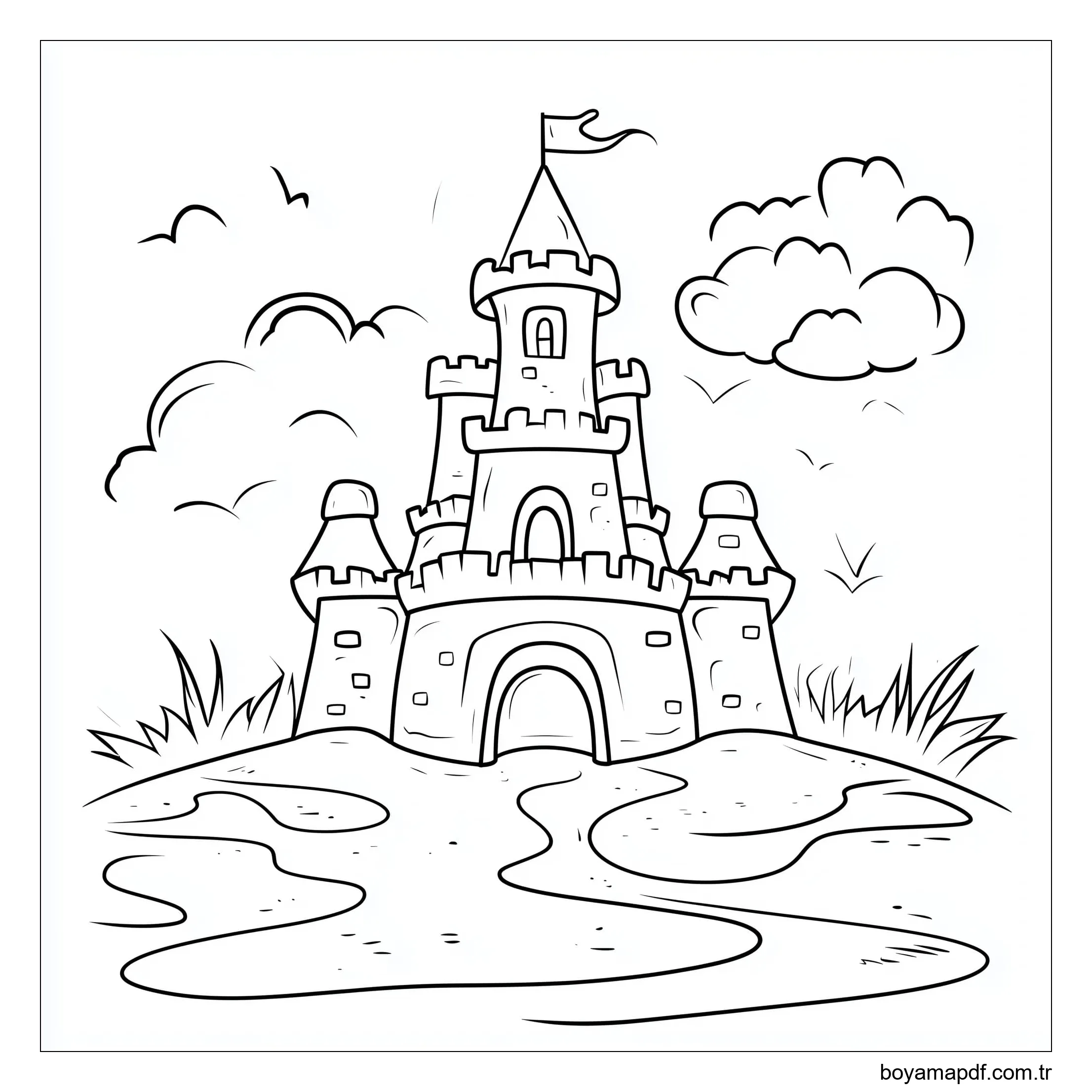 Kale harika çizin Boyama Sayfası