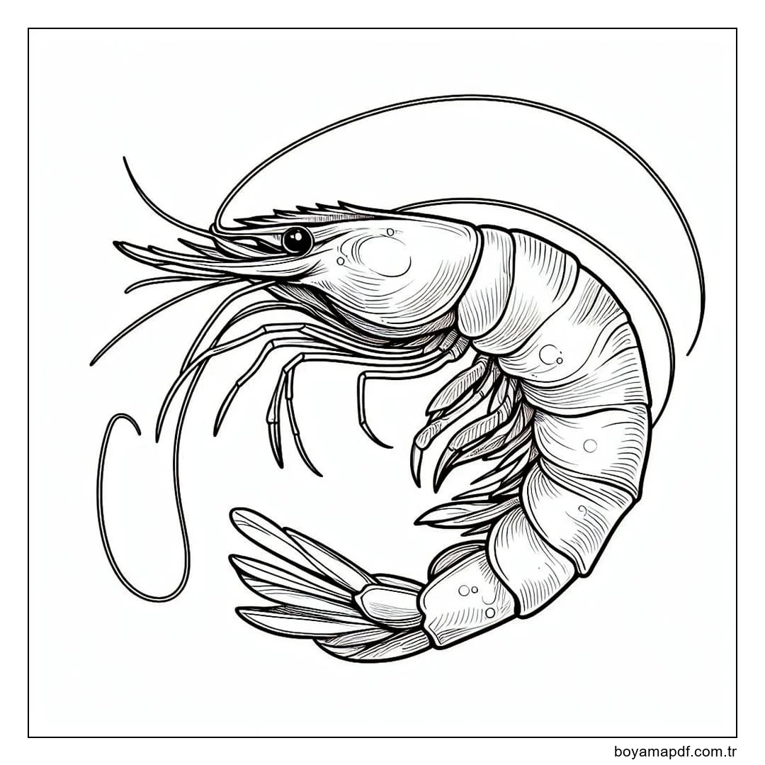 Karides Boyama Sayfası