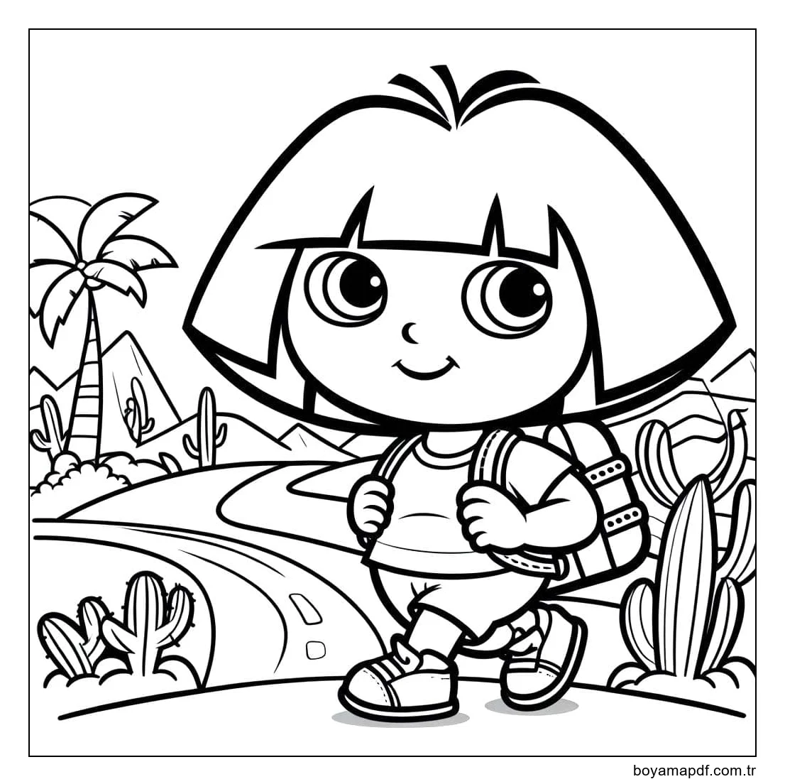 Kaşif Dora temel Boyama Sayfası