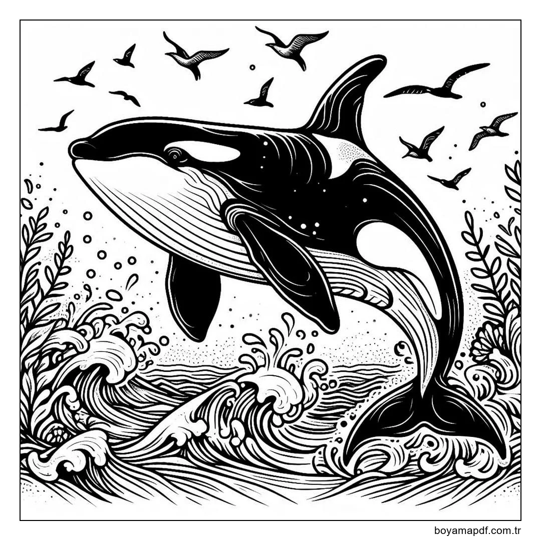Katil balina Boyama Sayfası