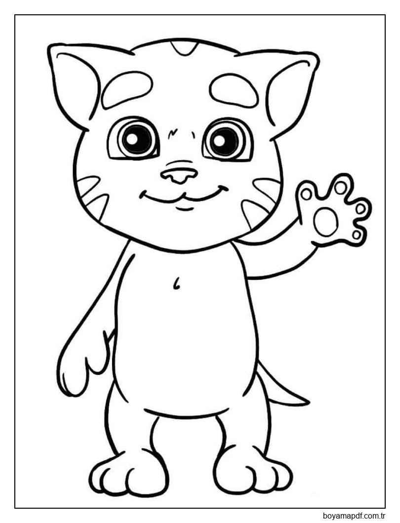 Konuşan En Şirin Bebek Tom Boyama Sayfası