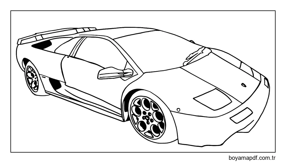 Lamborghini Diablo Boyama Sayfası