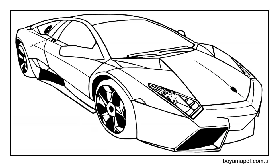 Lamborghini Reventon Boyama Sayfası