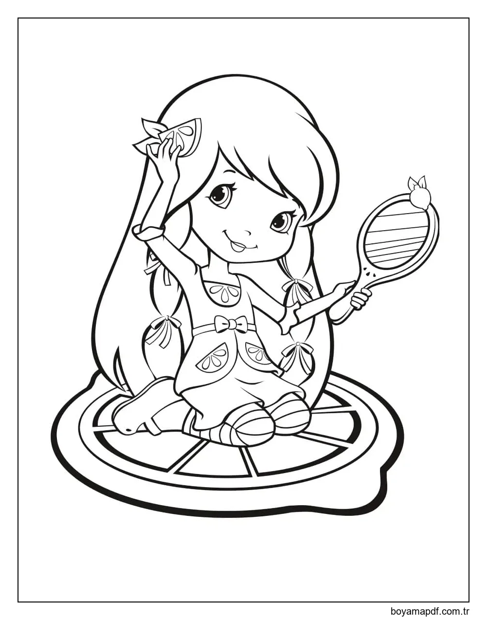 Limonlu beze Boyama Sayfası