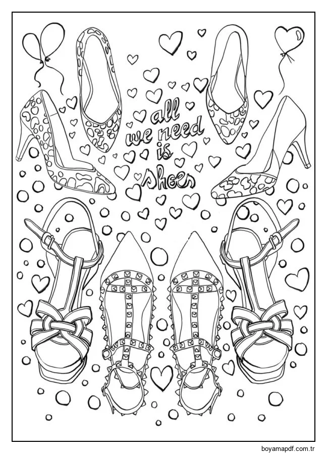 Moda tutkunları için lüks. Boyama Sayfası