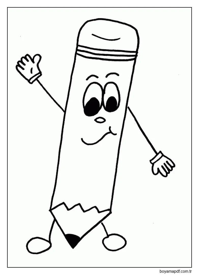 Mutlu Kalem Boyama Sayfası
