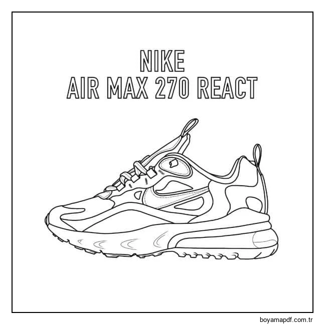 Nike Air Max 270 Boyama Sayfası