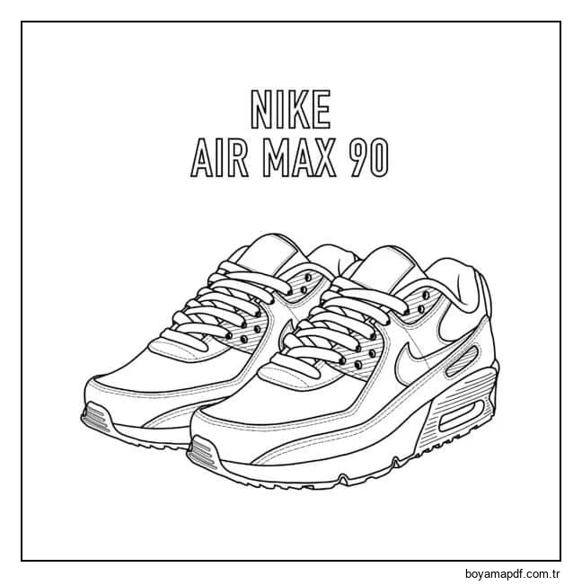 Nike Air Max 90 Boyama Sayfası
