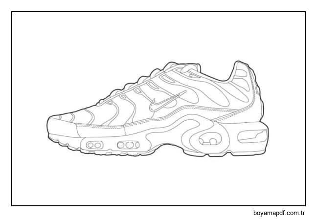Nike ayakkabı bedava fikri Boyama Sayfası