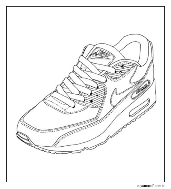 Nike özel üretim teknolojilerini kullanıyor Boyama Sayfası