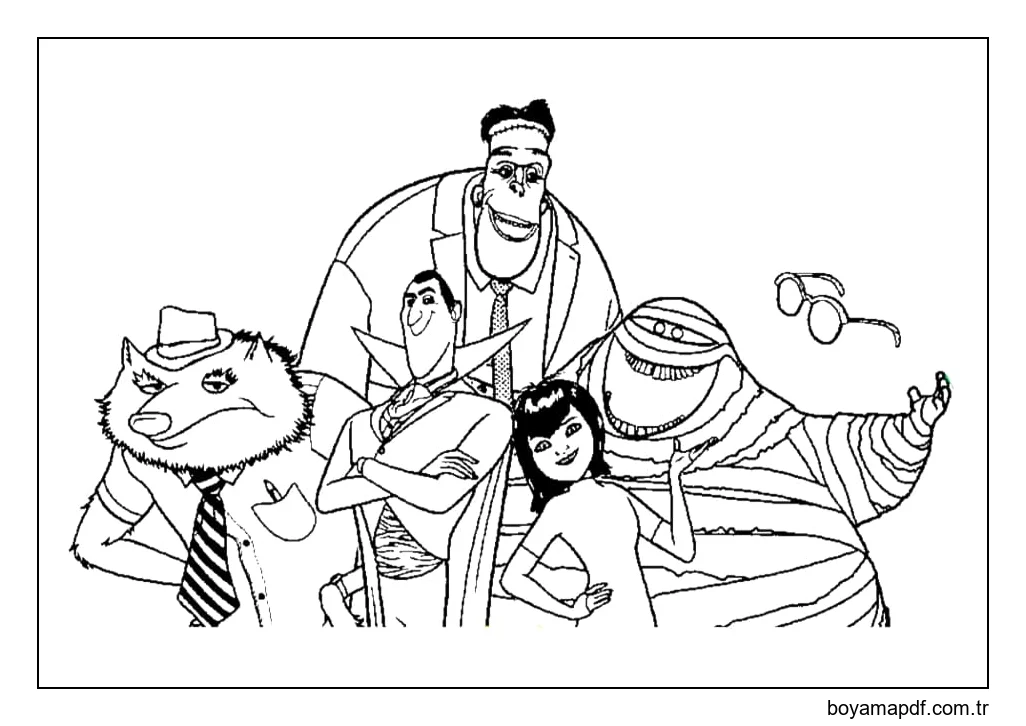 Otel Transilvanya 3 Boyama Sayfası