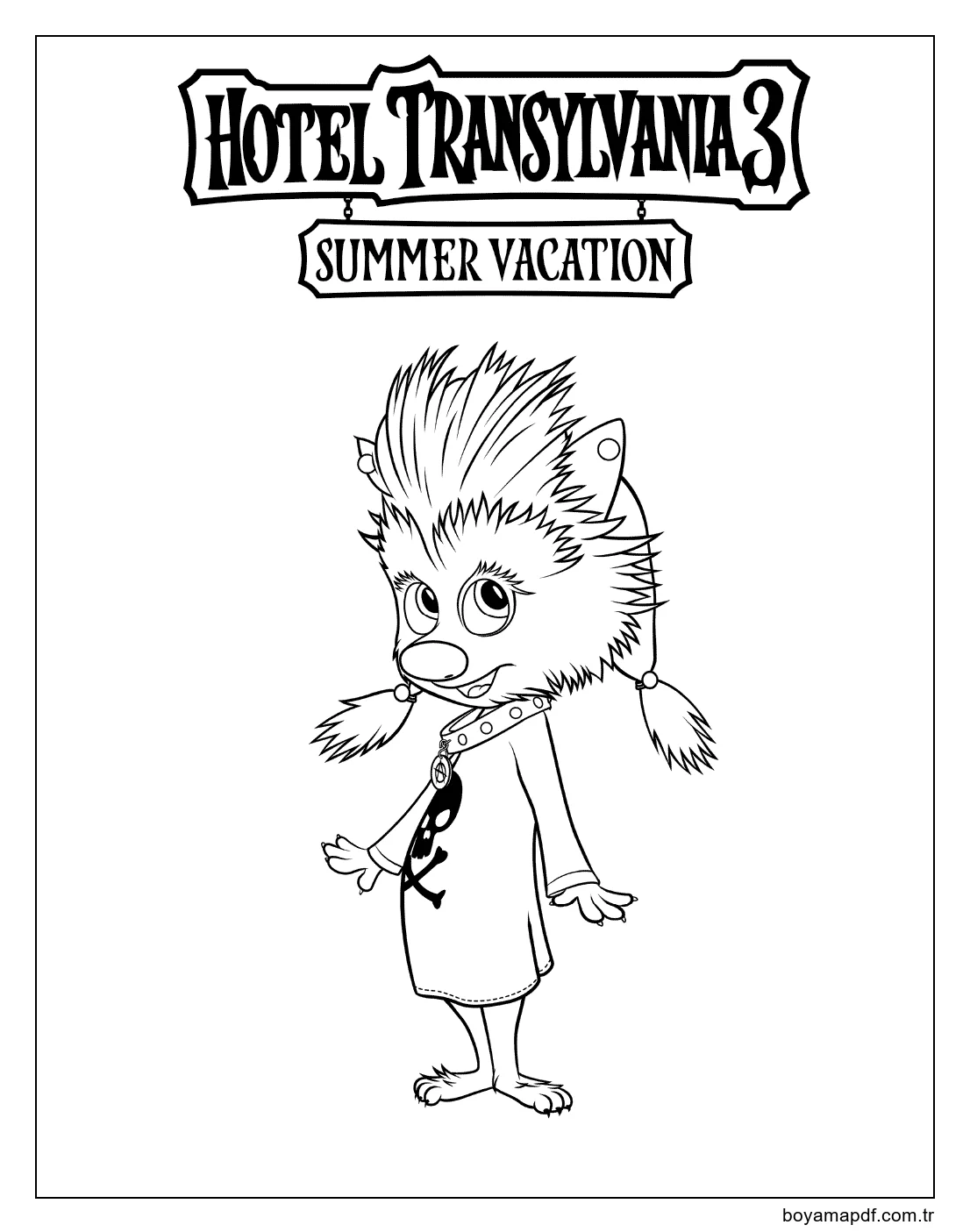 Otel Transilvanya 3 Resim Boyama Sayfası