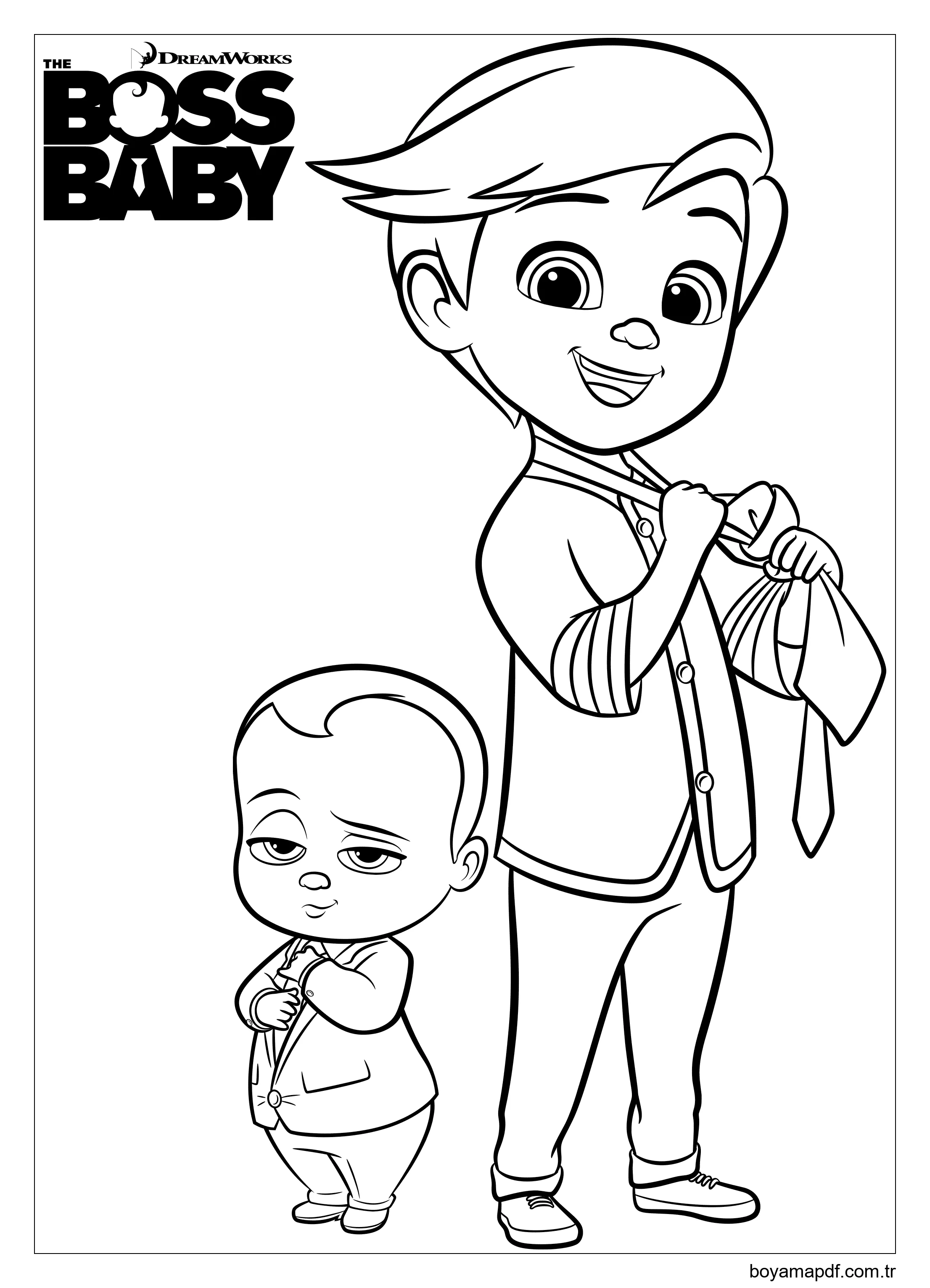 Patron Bebek ve Tim Boyama Sayfası