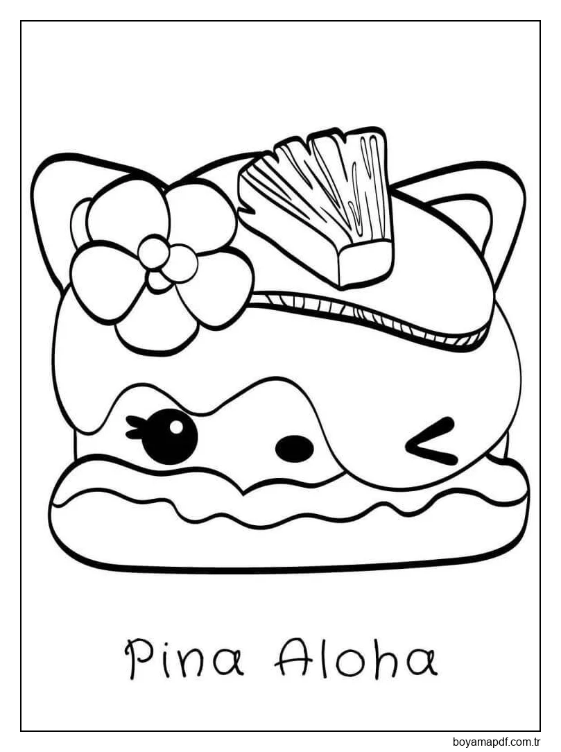 Pina Aloha Boyama Sayfası