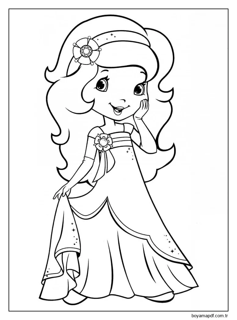 Portakal çiçeği Boyama Sayfası