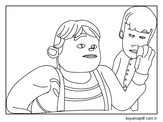 Rafadan Tayfa Sorun Yok Kamil Hayri Sayfa Boyama Sayfası