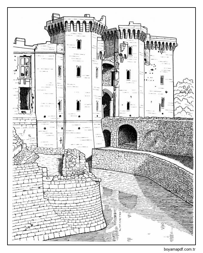 Raglan Kalesi Boyama Sayfası