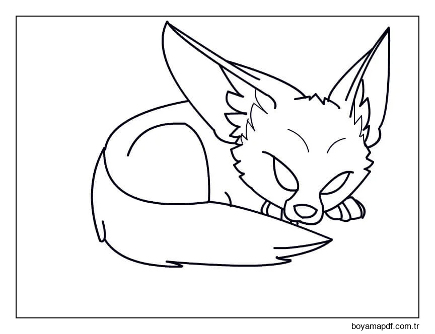 Rezene Tilki Boyama Sayfası
