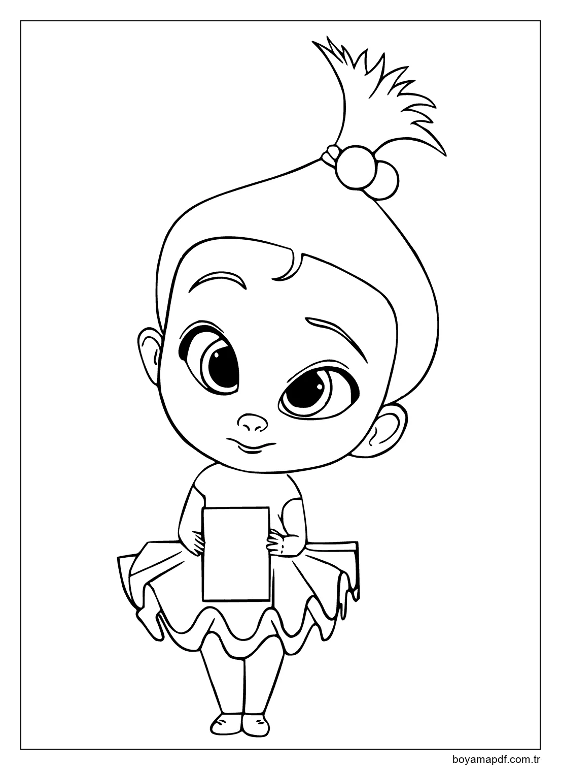 Sevimli Staci Boyama Sayfası