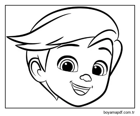 tim patron bebekte Boyama Sayfası
