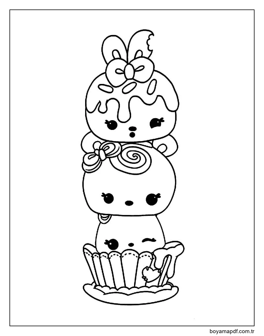 Üç Num Noms Boyama Sayfası