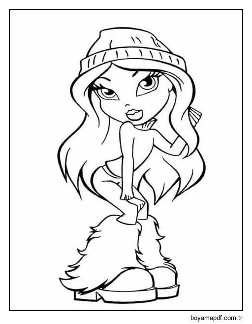 Ücretsiz Bratz Boyama Sayfası