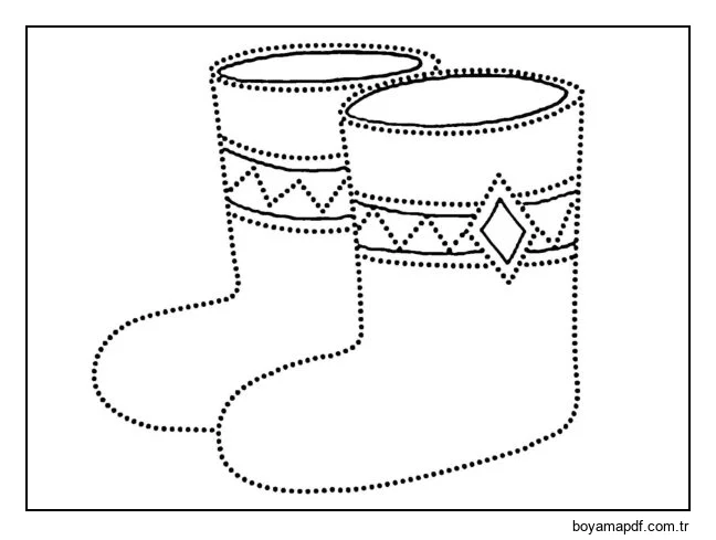 Ünlü Rus keçe botları Boyama Sayfası
