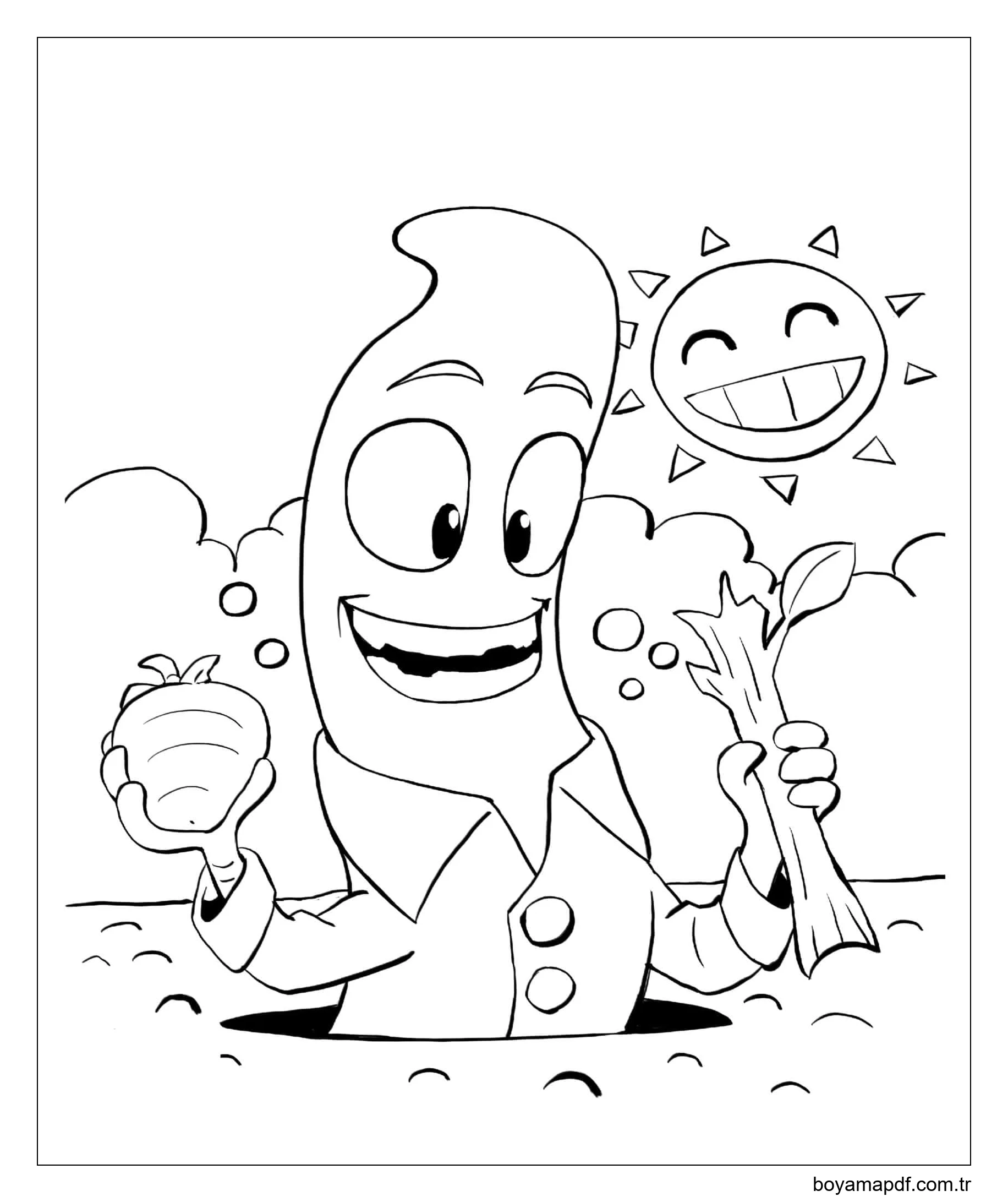 Wally Solucanı Boyama Sayfası