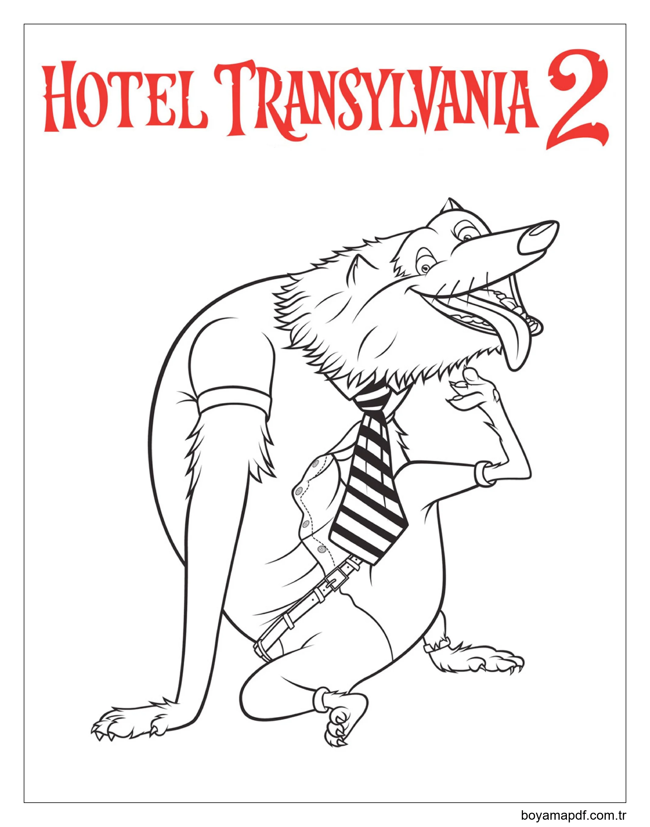 Wayne Otel Transylvania Boyama Sayfası
