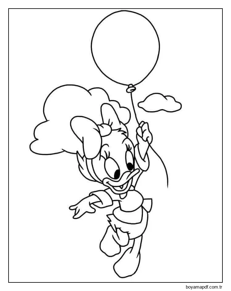 Webby Vanderquack Ördek Masalları Boyama Sayfası