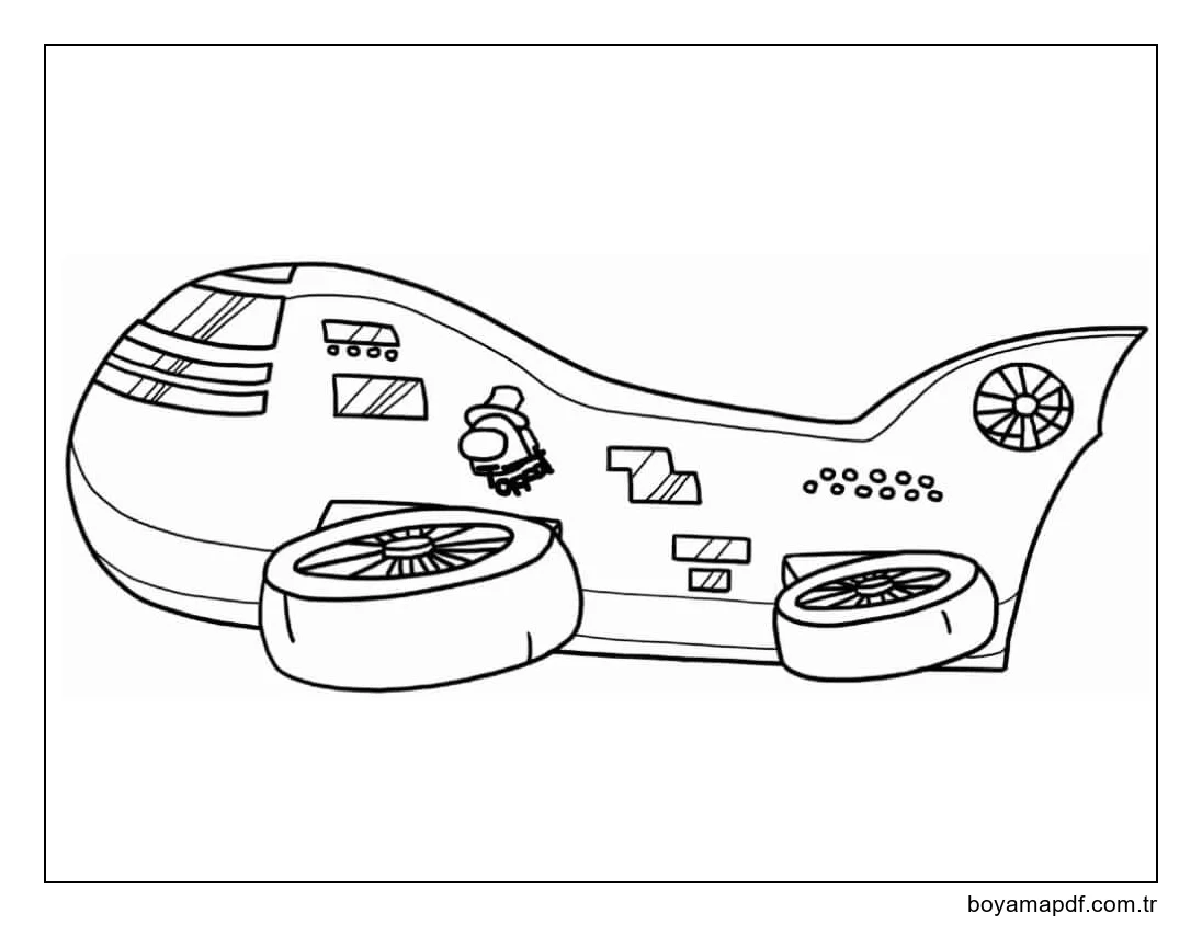 Among Us Dirigible karakter çizimi