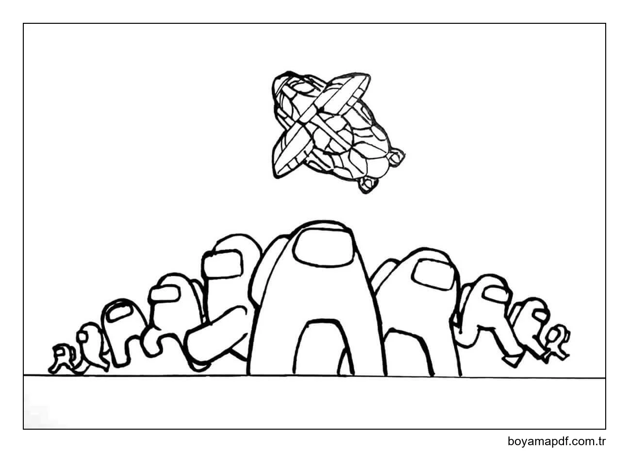 Among Us Oyna karakter çizimi