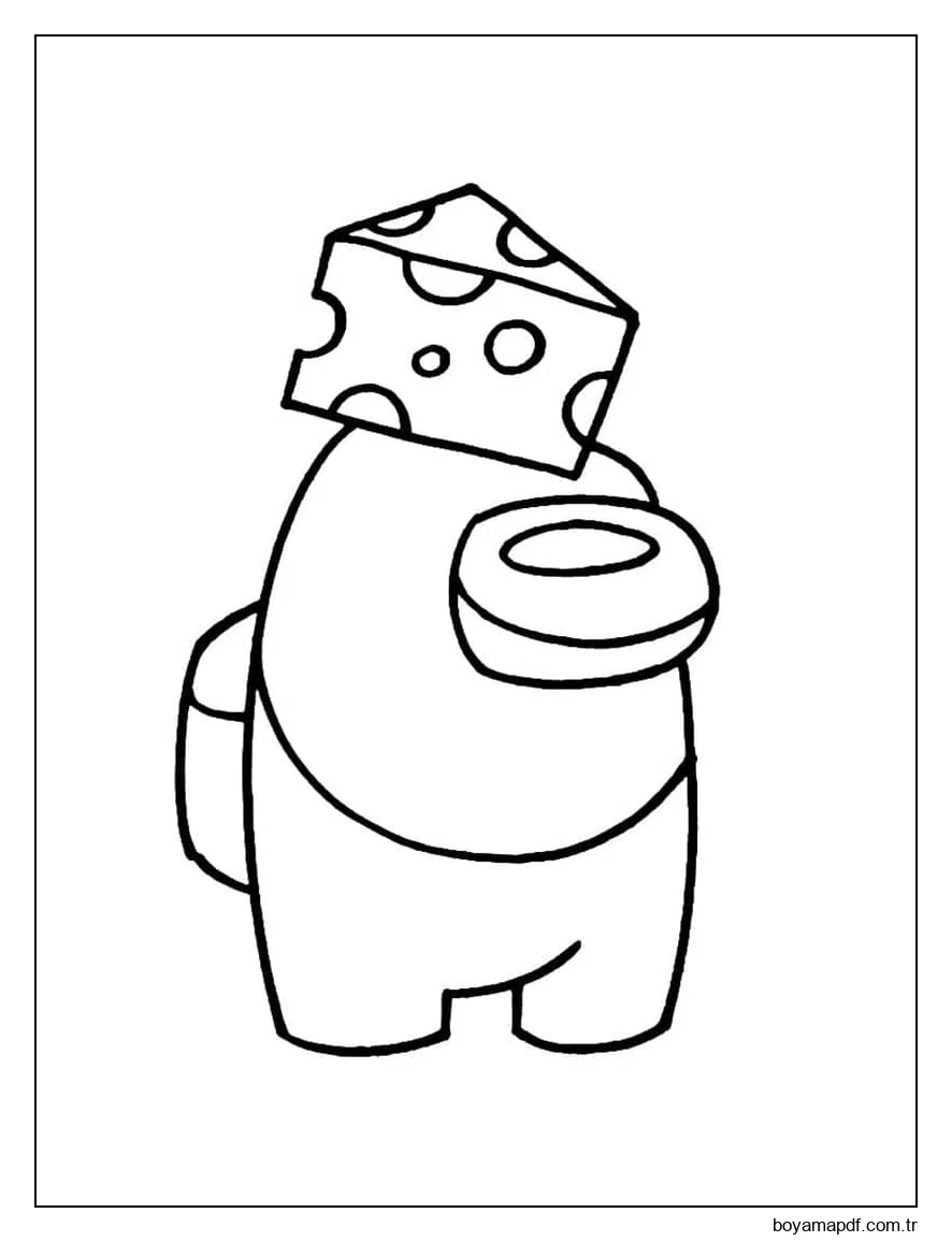 Among Us Peynirli karakter çizimi