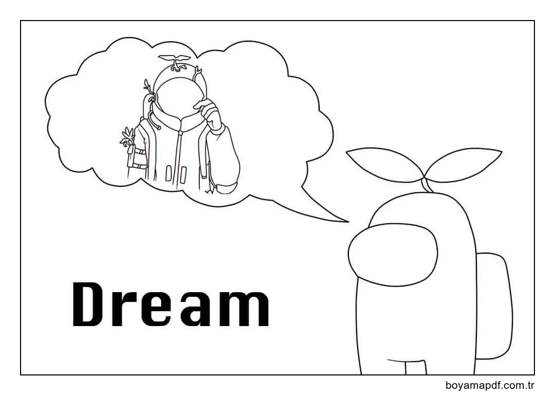 Among Us Rüya karakter çizimi