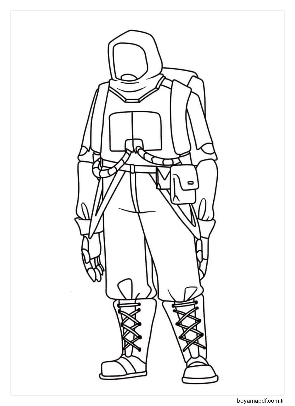 Among Us Üniforma karakter çizimi