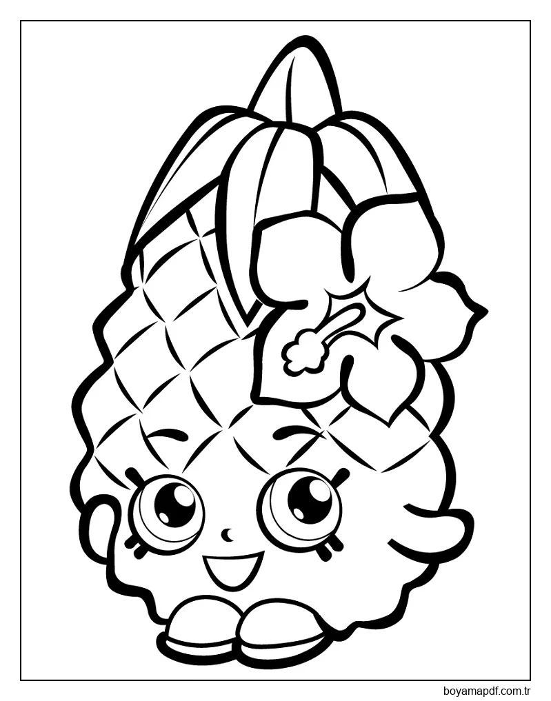 Ananas Ezmesi karakter çizimi