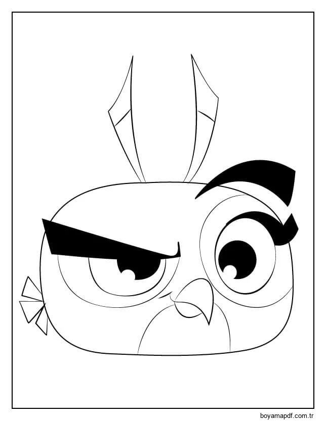 Angry Birds'de Dahlia Boyama Sayfası