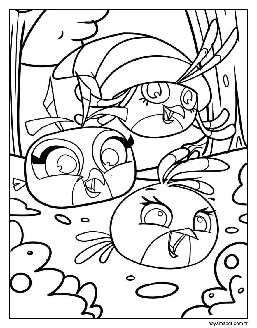 Angry Birds'te Girly Boyama Sayfası