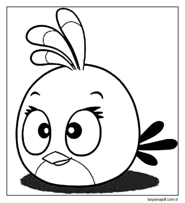 Angry Birds'te Sevimli Stella Boyama Sayfası