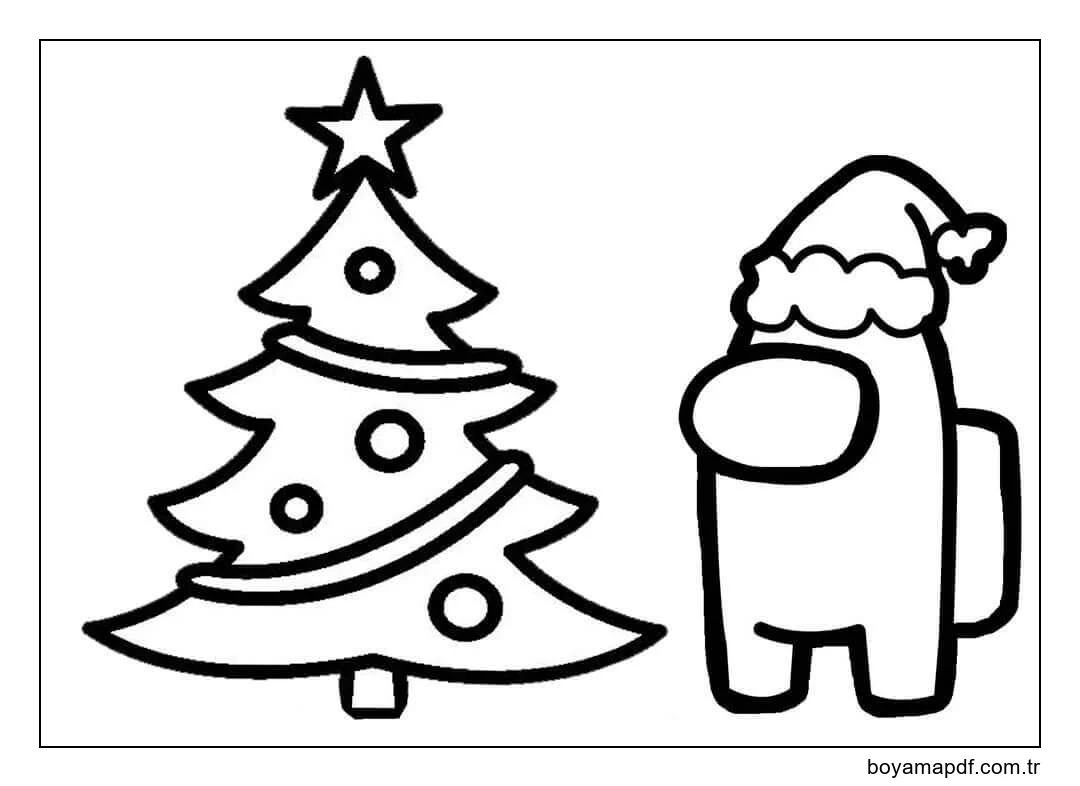 Aramızda Noel Ağacı karakter çizimi