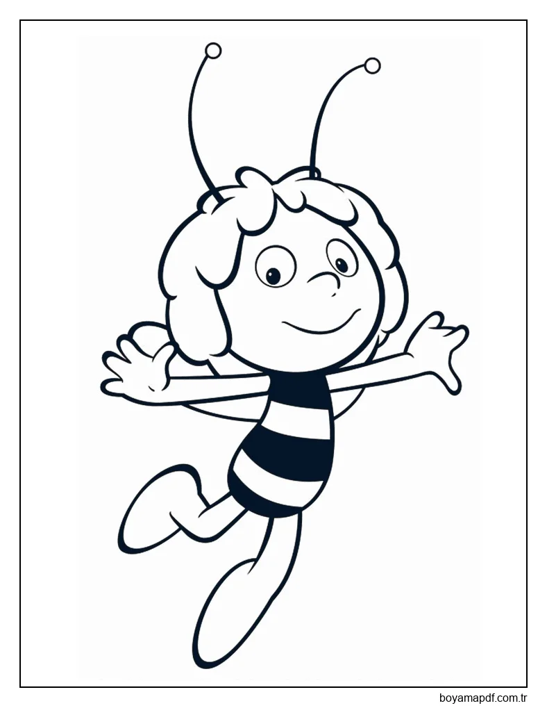 Arı Maya Boyama Sayfası