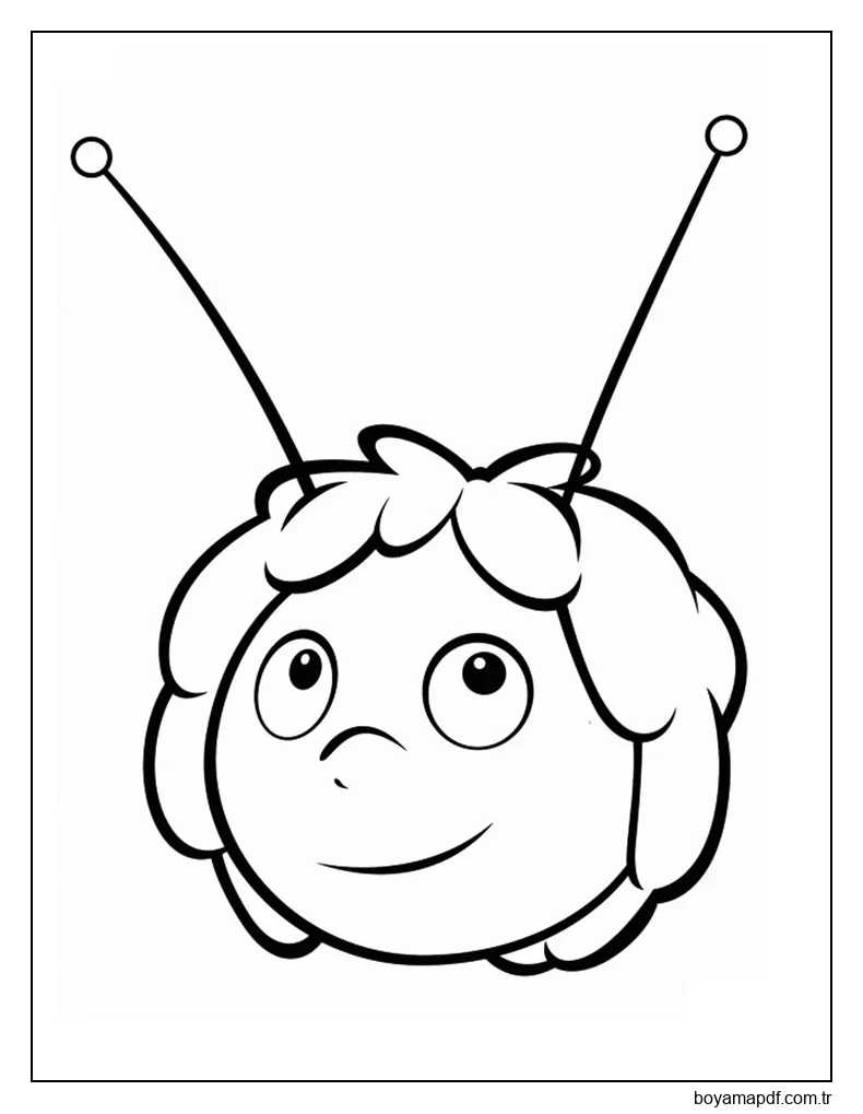 Arı Yüzü Maya Boyama Sayfası