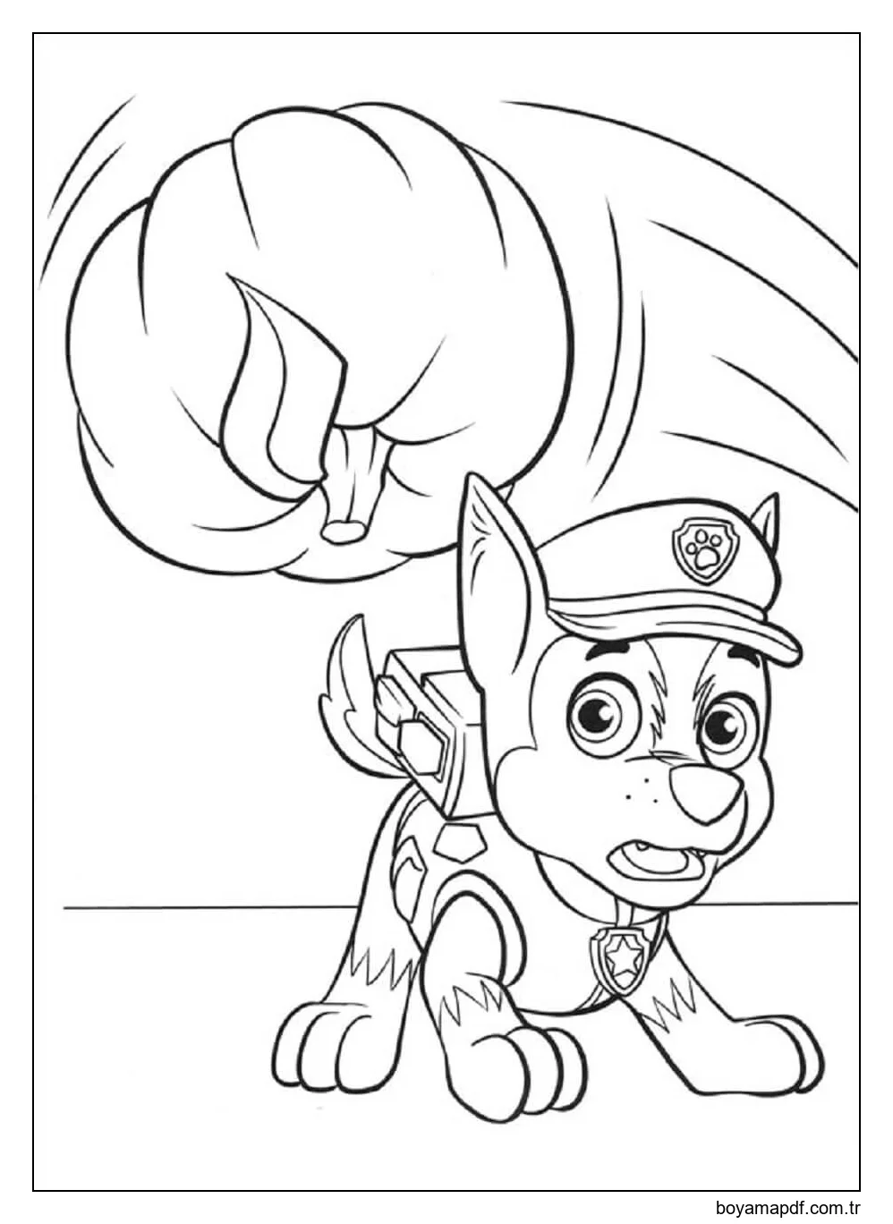 Balkabağıyla Kovalamak Boyama Sayfası