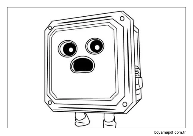 Başka Bir Gezegenden Gelen Sıradışı Bir Yaratık karakter çizimi