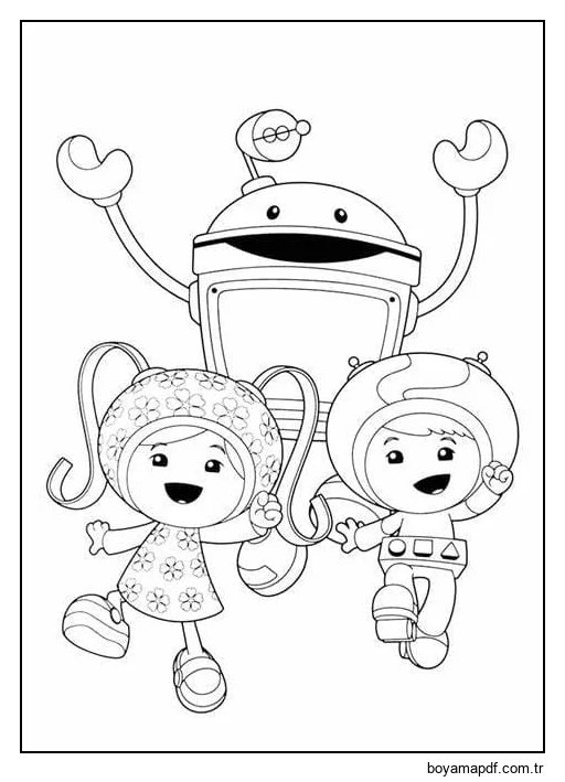 Baskı Ekibi Umizoomi Boyama Sayfası