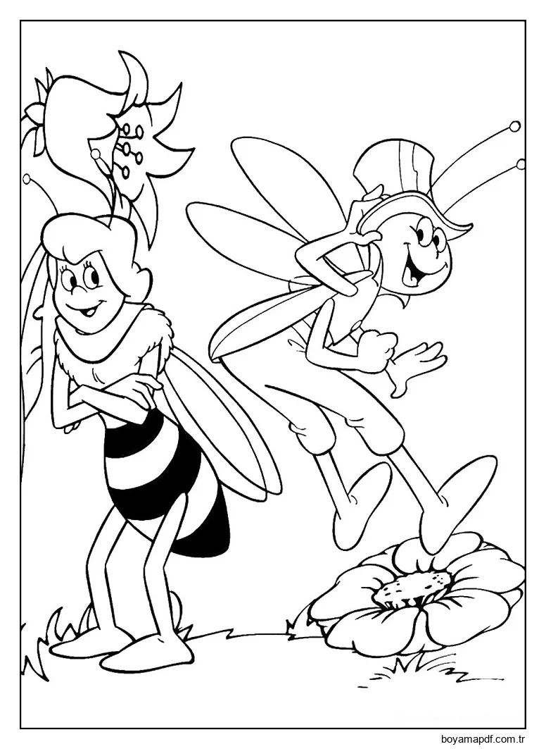 Bayan Cassandra Ve Flip Boyama Sayfası