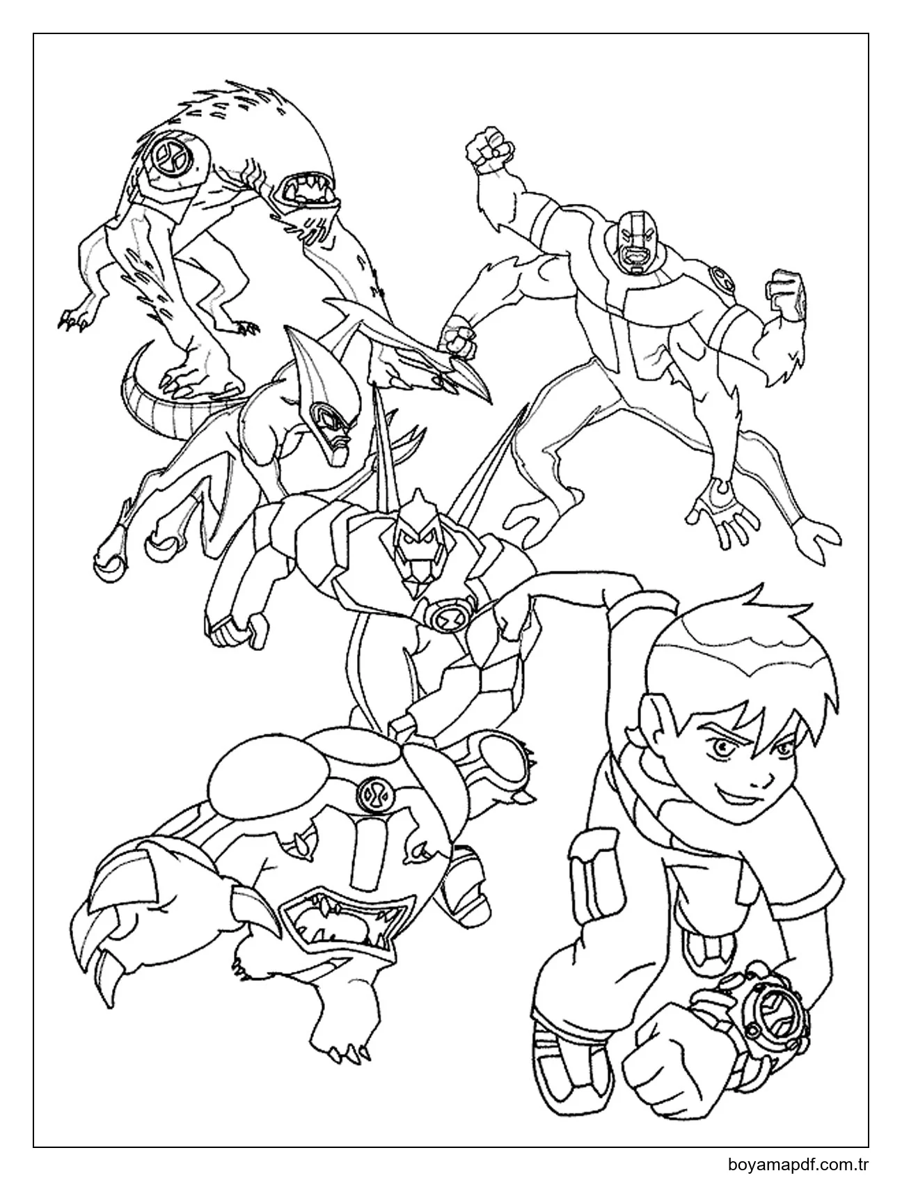 Ben'in En Havalı Avatarları Boyama Sayfası