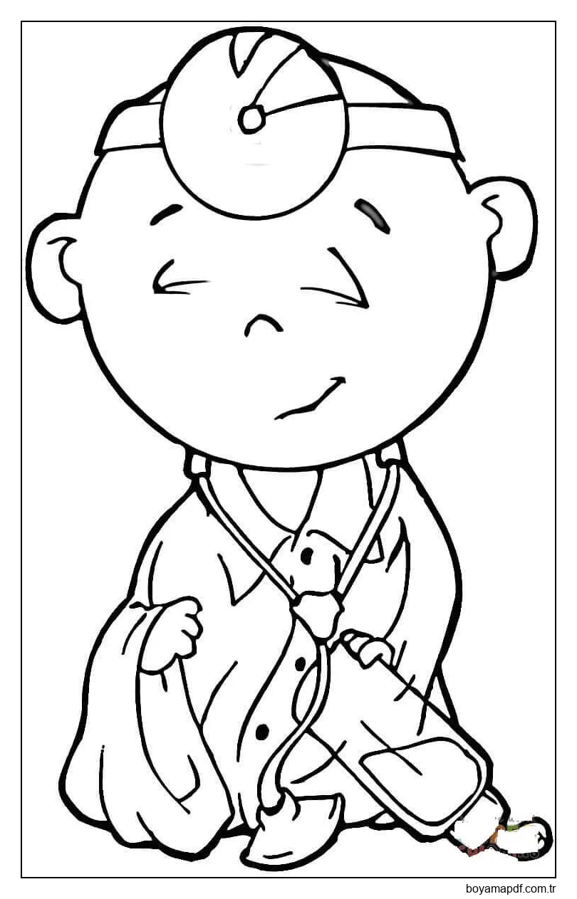 Biberon Doktor Boyama Sayfası