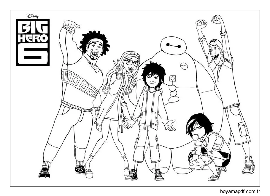 Big Hero 6 Serin karakter çizimi