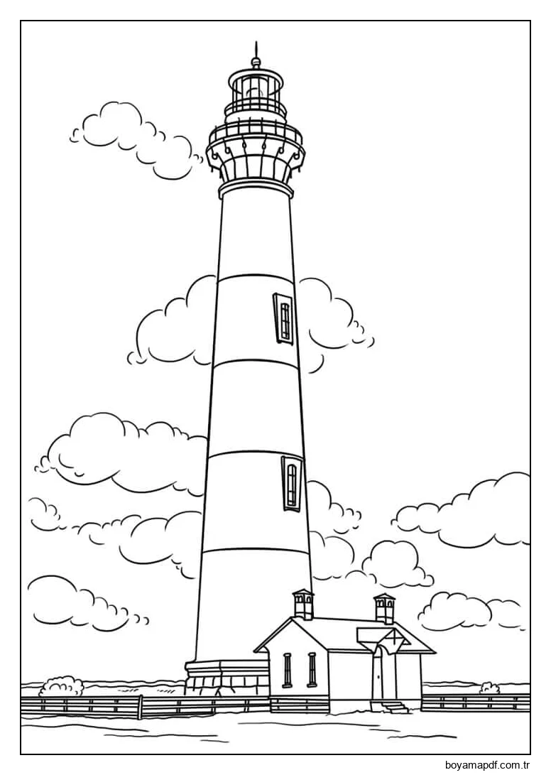 Bodie Adası Deniz Feneri karakter çizimi